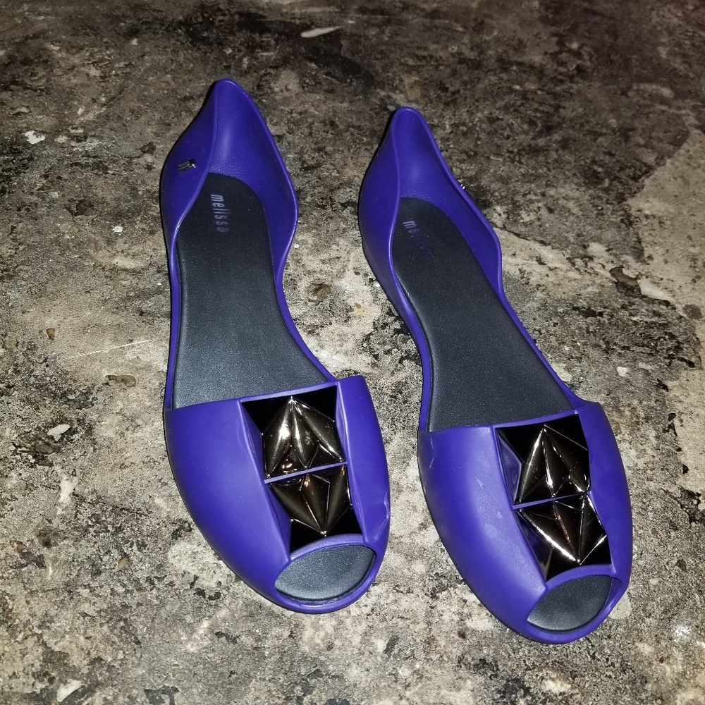 Melissa Fresh Bloom Purple Flats